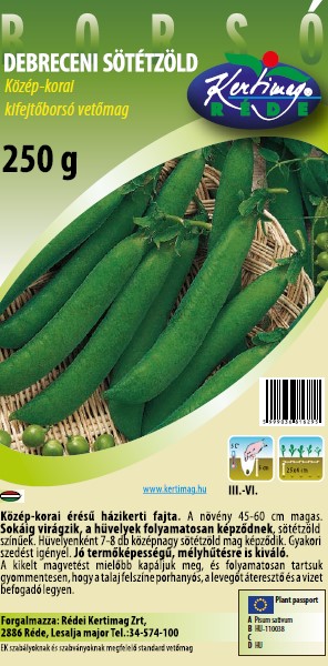 Kifejtőborsó / Debreceni sötétzöld