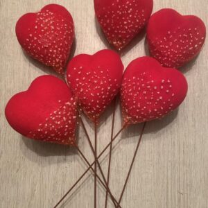 Szív bársonyos tüllel