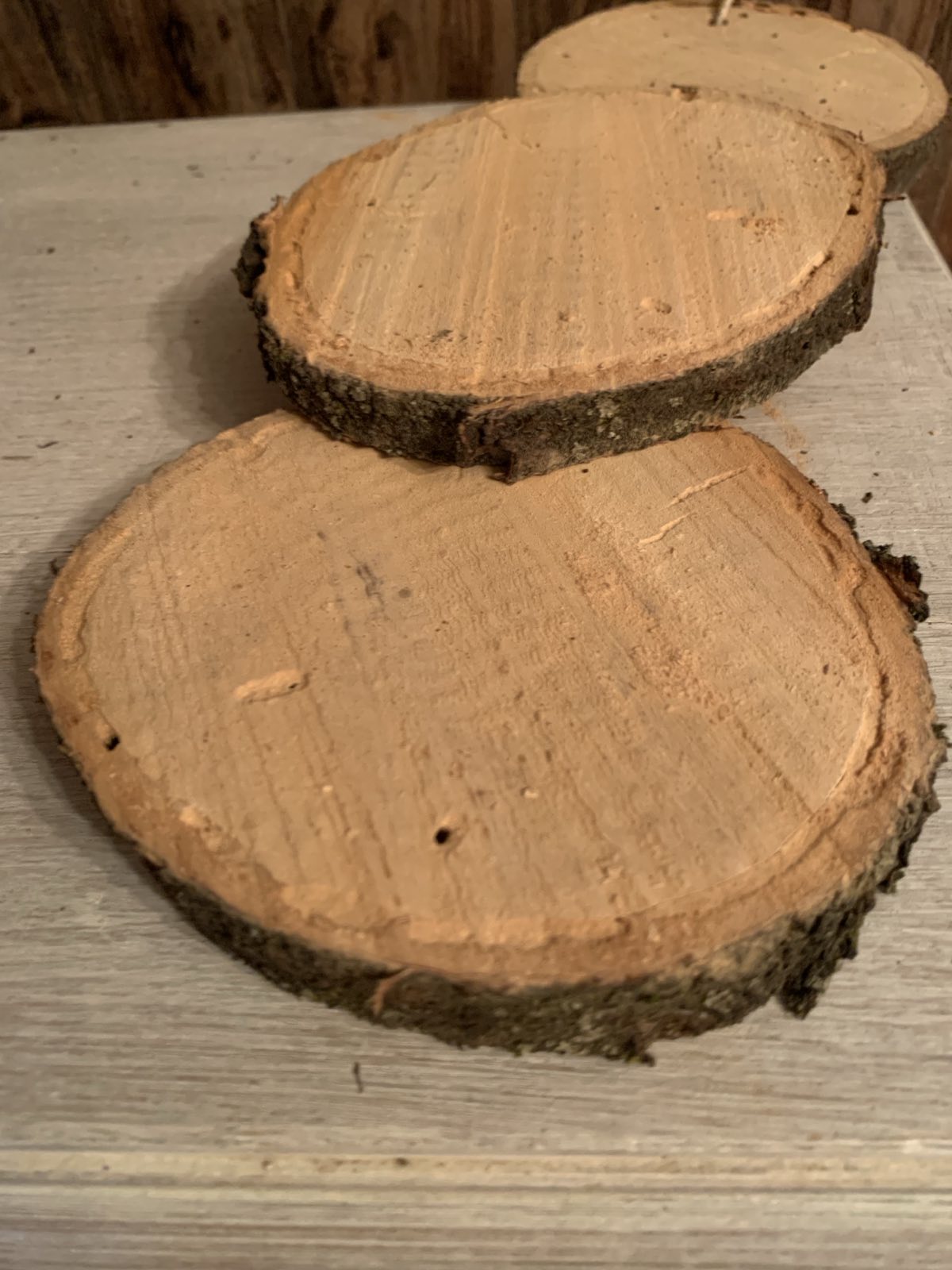 rönkfa szelet dekoráció