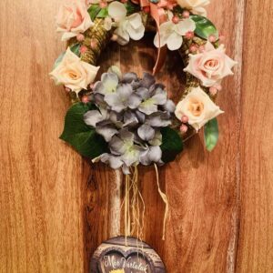 "Már vártalak" virágkoszorú