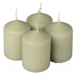 adventi gyertya szett - Matt zöld