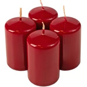 adventi gyertya szett - Lakk bordó