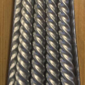 Szálas gyertya, csavart ezüst