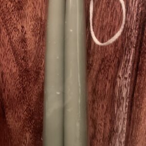 Szálas gyertya, matt zöld