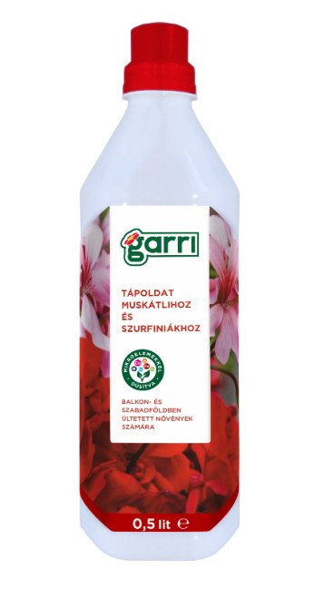 Tápoldat muskátlihoz és szurfiniákhoz